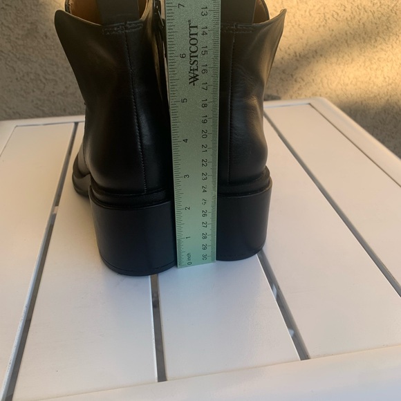 Franco Sarto dark green almost black leather boots size 6.5M - Picture 6 of 16